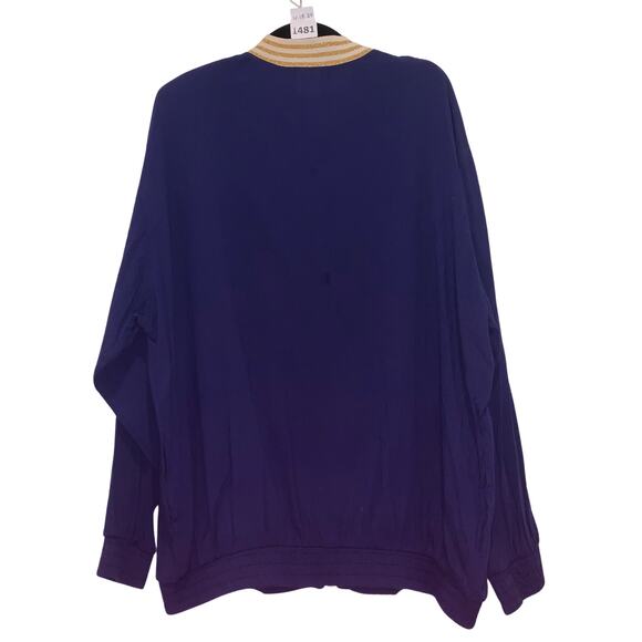 Vintage Women's Gepetto Jacket, Nautical Striped Collar, XL, Navy - Picture 3 of 3